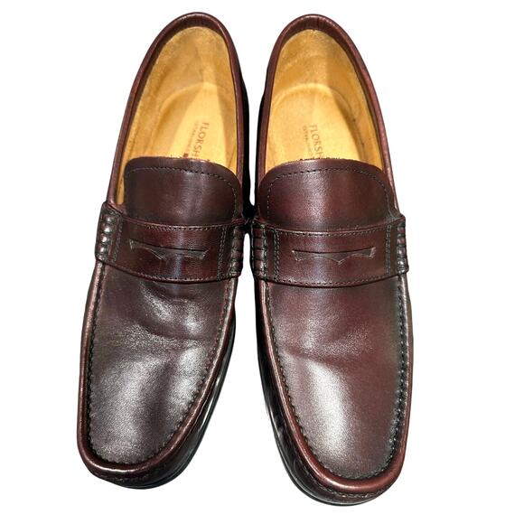 Florsheim 12091-601 Men\'s 8.5 D Cordovan Penny Loafers Dress Shoes-Excellent
